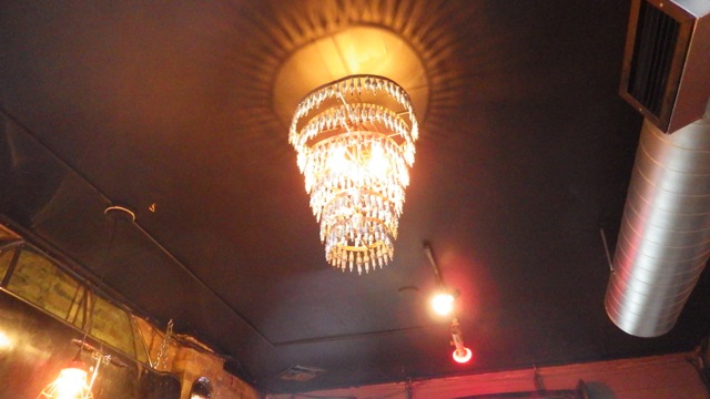 18.44 - 6.44pm - Duffy's Garage & Grill - restaurant light fixture - spark plugs - 8-21-15