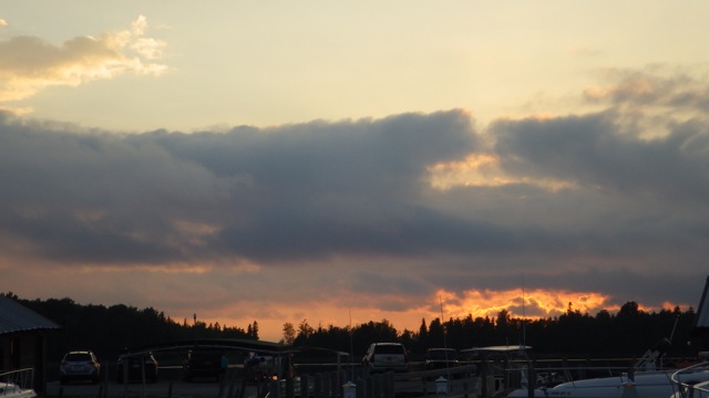 20.29 - 8.29pm - sunset at Drummond Island 8-10-15