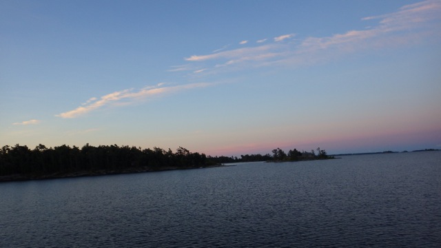 6.07am - into the waterway heading out into Georgia Bay 8-6-15