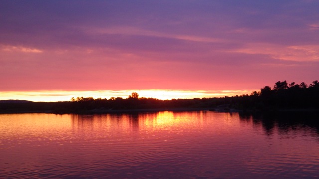 6.09am - leaving Killarney red sunrise 8-8-15