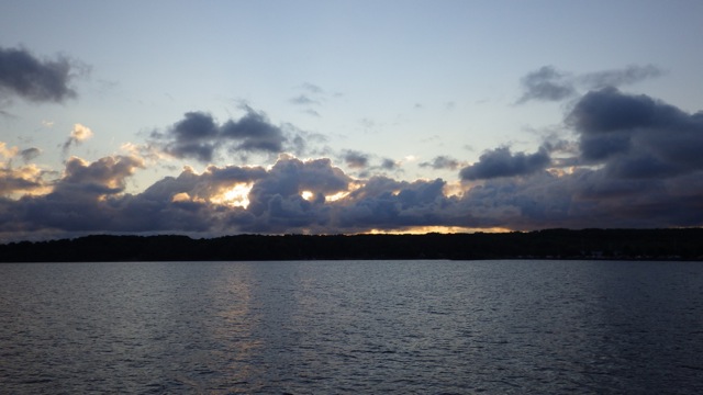 6.33am - sunrise leaving Midland, ON  8-1-15