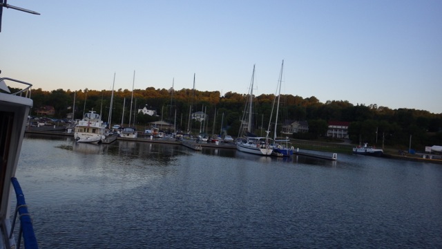 6.37am - leaving Gore Bay marina 8-9-15