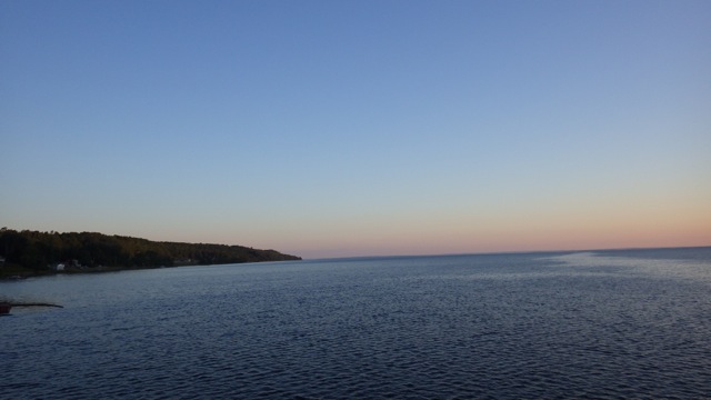 6.40am - sunrise in the North Channel 8-9-15