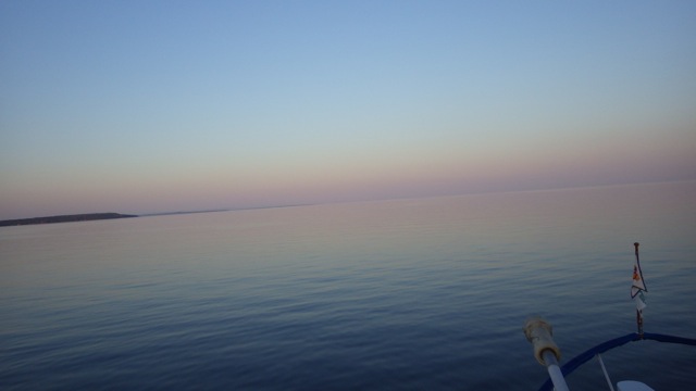 6.58am - flat water!! sunrise 8-15-15