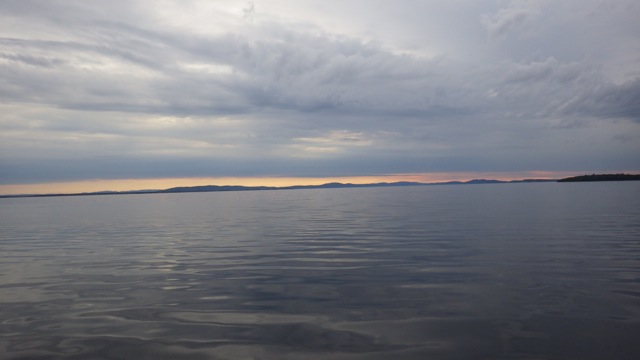 7.42am - clouds impact yellow sliver of sunrise 8-8-15