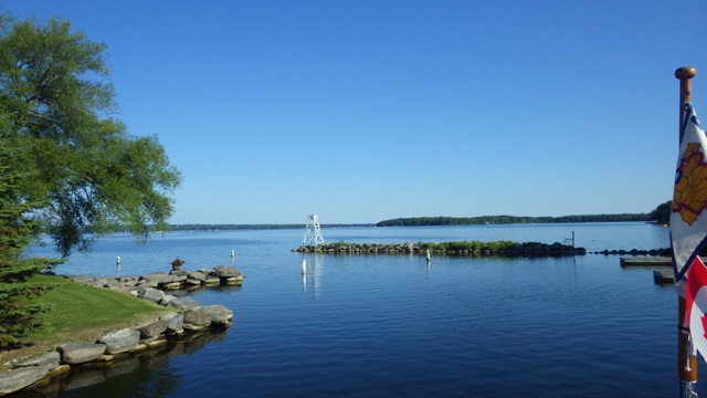 8.43am - entrance to Ojibway marina  7-24-15