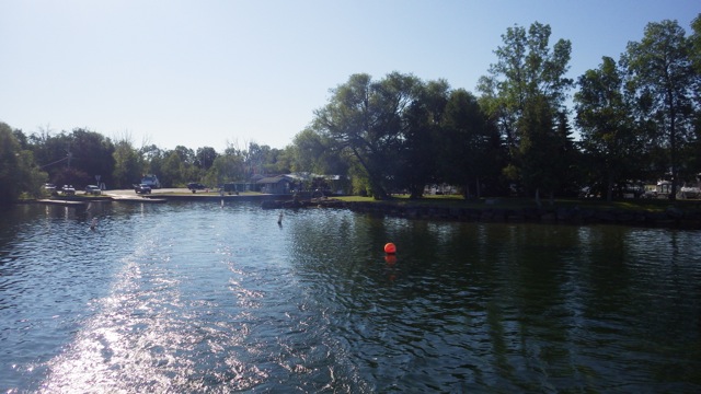 8.45am - leaving Ojibway marina  7-24-15
