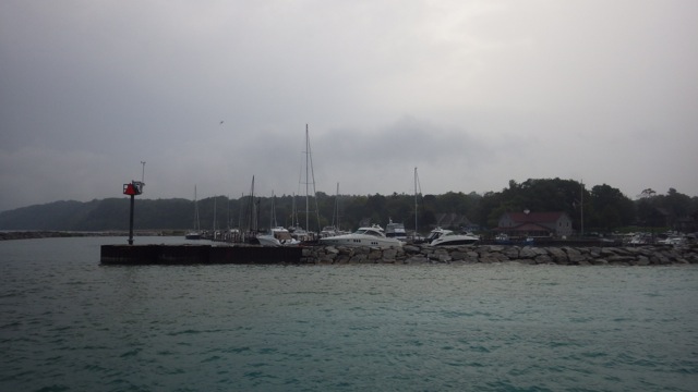 9.04am - leaving Leland Township Marina 8-29-15
