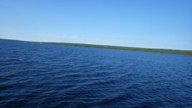 9.52am - same view out of the port window 8-9-15