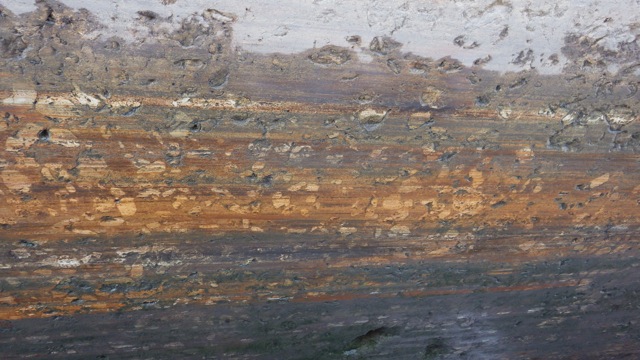 11.00am - wall scraped by barges 9-15-15