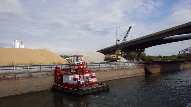 11.25am - tow pushing a barge sideways B 9-10-15