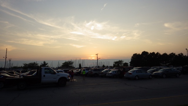 19.54 - 7.54pm - sunset at Michigan City 9-05-15