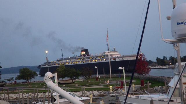 20.26 - 8.26pm - SS Badger leaving again C 8-30-15