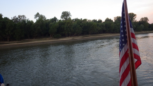 6.43am - leaving Bean Branch Creek anchorage 9-24-15