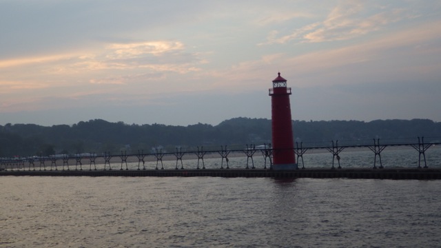 7.18am - leaving Grand Haven harbor 09-03-15