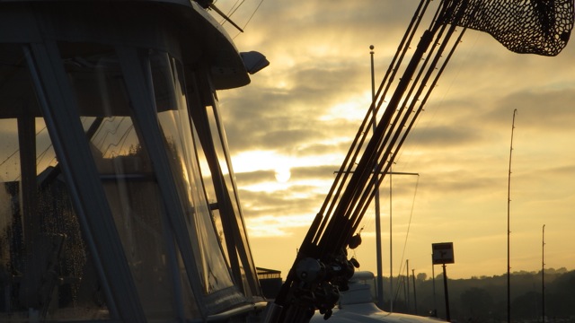 7.36am sun peeking thru Frankfort, MI 8-30-15