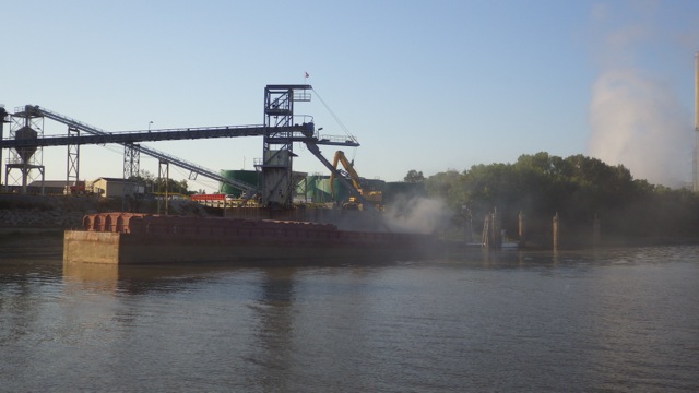 8.10am - filling a barge 9-16-15