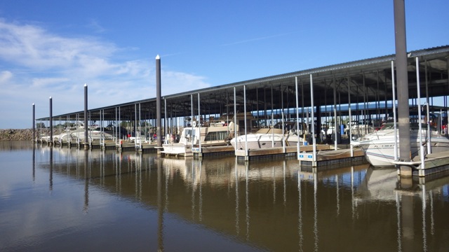 8.52am - water line on floating dock 9-20-15