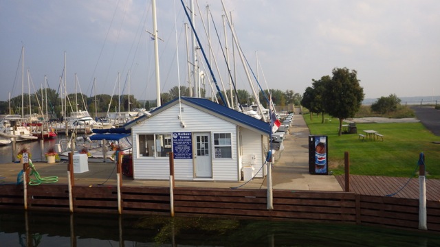 9.03am - leaving Muskegon Harbour Town Marina 09-01-15