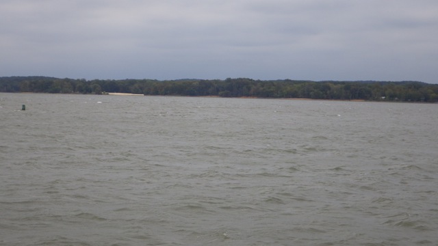 12.39pm - water getting a bit roudy 10-2-15