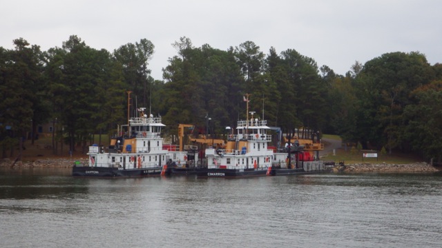 14.51 - 2.51pm - Coast Guard tugs across the way 10-2-15