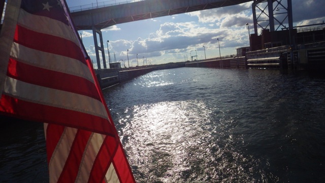16.27 - 4.27pm - leaving the Pickwick lock 10-6-15