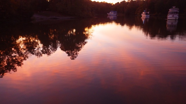 18.34 - 6.34pm - sunset at anchorage 10-11-15