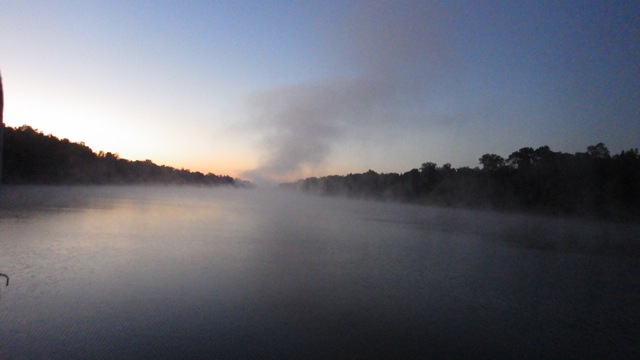 6.26am - early morning at the Sunflower Cutoff Anchorage 10-15-15