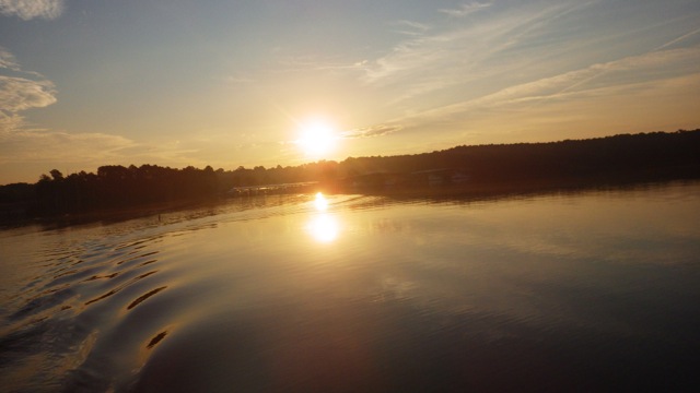 7.17am - yellow sunrise Midway Marina 10-08-15