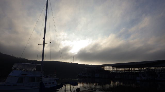 7.40am - sunrise clouds at Pebble Isle Marina 10-5-15