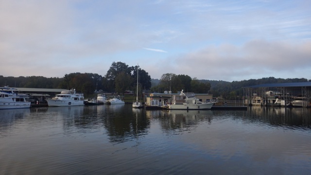 7.51am - leaving Pebble Isle Marina 10-5-15