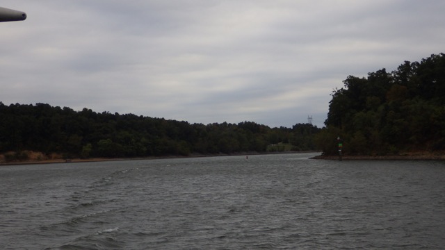 8.45am - looking back at the Barkley Lake cut 10-2-15