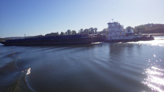 8.50am - second barge of the day 10-6-15