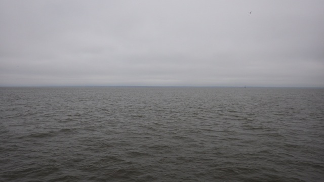 10.38am - crossing the Mobile Bay - flat water 11-10-15