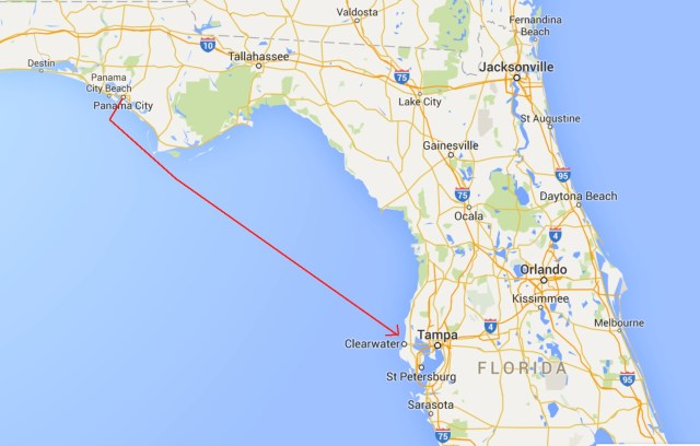 Panama City to Clearwater