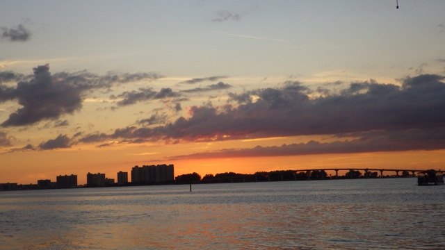 17.34 - 5.34pm Sunset in Clearwater, Florida 11-30-15