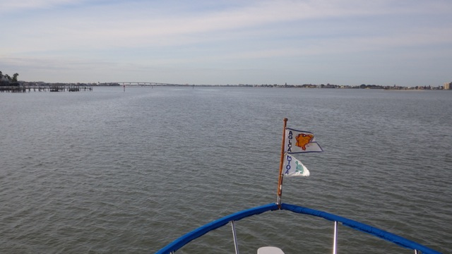 9.19am - back in the ICW heading south 12-1-15